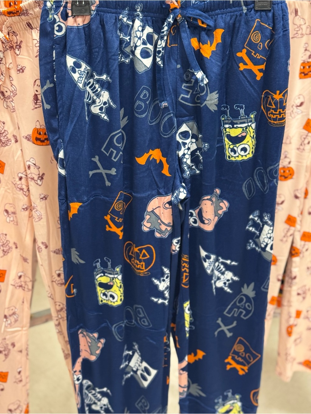 Sponge Halloween Navy Blue Pajama Pants size M adult